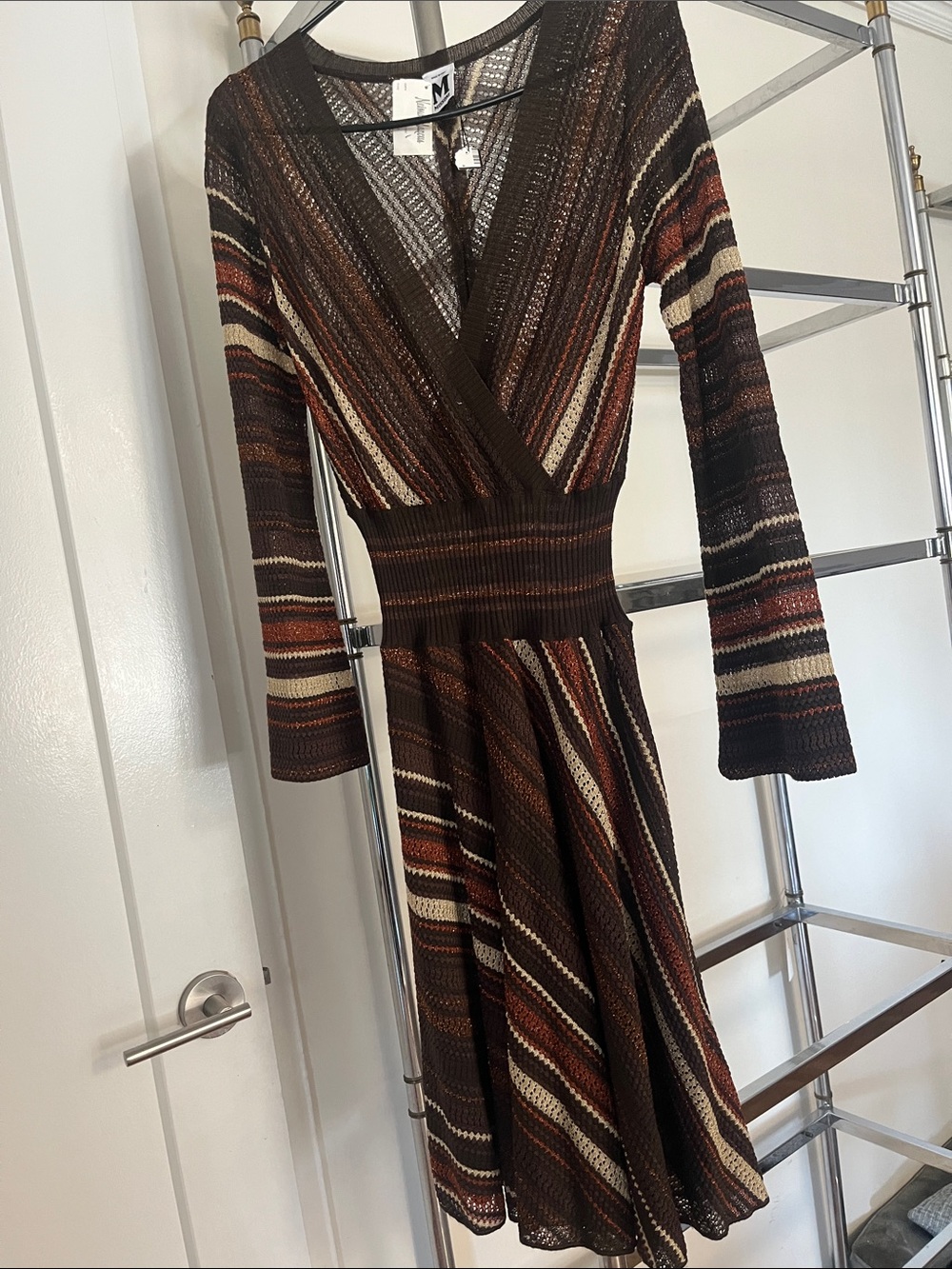 Missoni Striped Knit Wrap Dress sz 42 EU - Picture 5 of 5